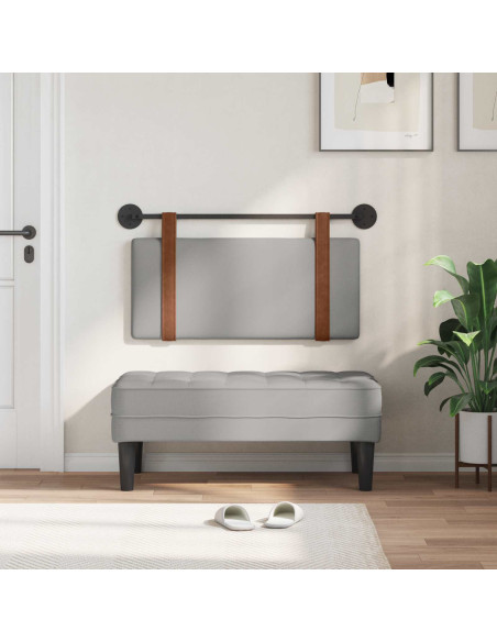 Testata appesa Grigio Nuvola 90 x 40 cm Legno multistrato