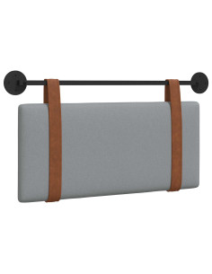 Testata appesa Grigio chiaro 90 x 40 cm Legno multistrato 2