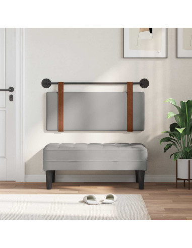 Testata appesa Grigio Nuvola 100 x 40 cm Legno multistrato