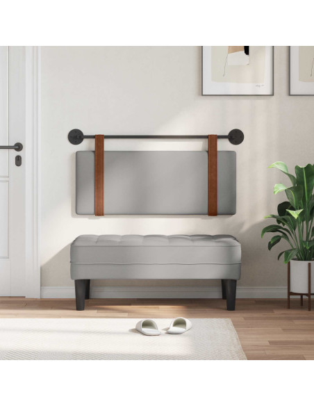 Testata appesa Grigio Nuvola 100 x 40 cm Legno multistrato