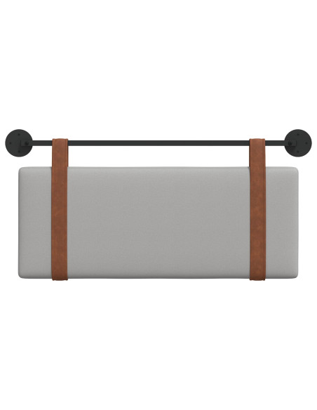Testata appesa Grigio Nuvola 100 x 40 cm Legno multistrato