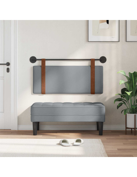 Testata appesa Grigio chiaro 100 x 40 cm Legno multistrato