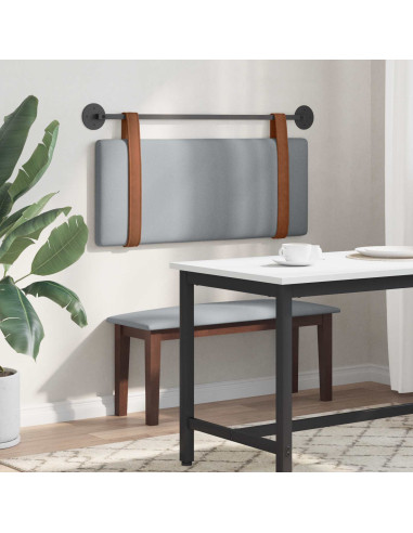 Testata appesa Grigio chiaro 100 x 40 cm Legno multistrato