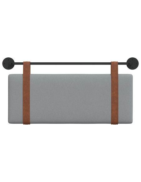 Testata appesa Grigio chiaro 100 x 40 cm Legno multistrato