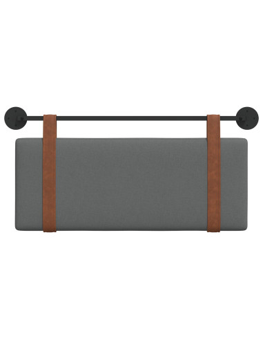 Testata appesa Grigio scuro 100 x 40 cm Legno multistrato