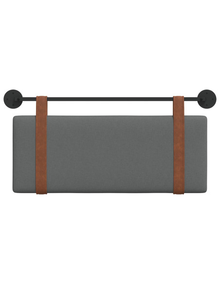 Testata appesa Grigio scuro 100 x 40 cm Legno multistrato