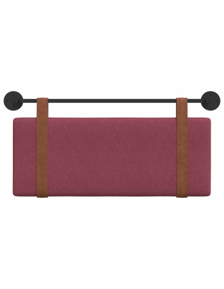 Testata appesa Rosso Vino 100 x 40 cm Legno multistrato