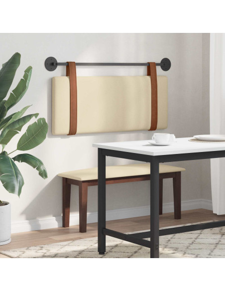 Testata appesa Tinta unita Crema 100 x 40 cm Legno multistrato