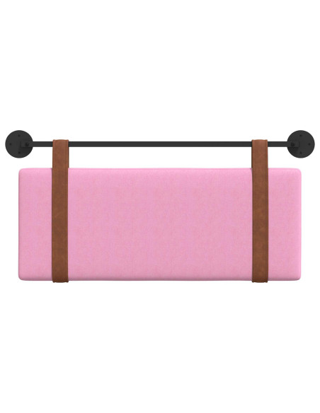 Testata appesa Tinta unita Rosa 100 x 40 cm Legno multistrato
