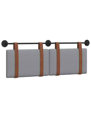 Testata appesa Grigio chiaro 120 x 40 cm Legno multistrato