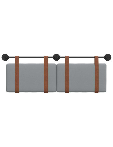 Testata appesa Grigio chiaro 120 x 40 cm Legno multistrato