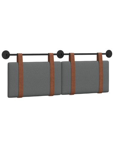 Testata appesa Grigio scuro 120 x 40 cm Legno multistrato