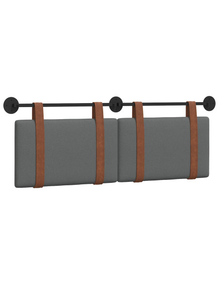 Testata appesa Grigio scuro 120 x 40 cm Legno multistrato