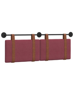 Testata appesa Rosso Vino 120 x 40 cm Legno multistrato 2