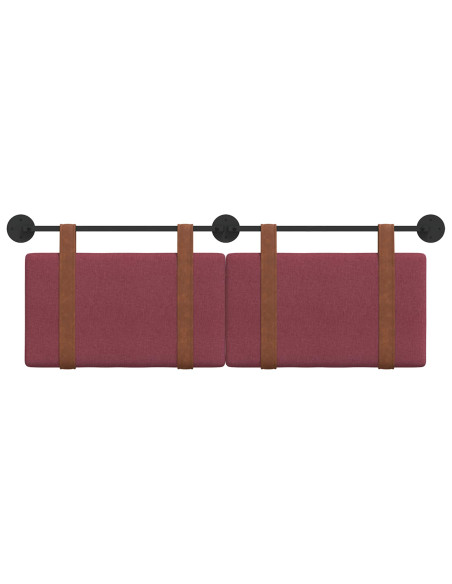 Testata appesa Rosso Vino 120 x 40 cm Legno multistrato