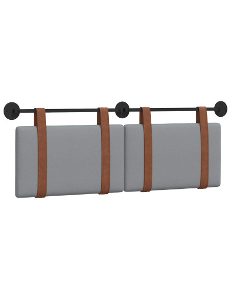Testata appesa Grigio chiaro 140 x 40 cm Legno multistrato