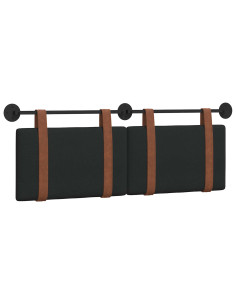 Testata appesa Tinta unita Nero 140 x 40 cm Legno multistrato 2
