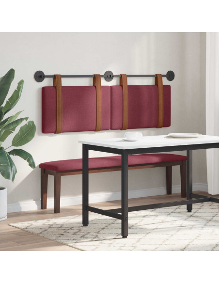 Testata appesa Rosso Vino 140 x 40 cm Legno multistrato