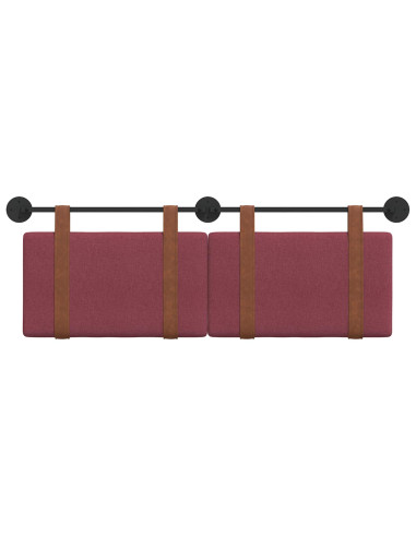 Testata appesa Rosso Vino 140 x 40 cm Legno multistrato