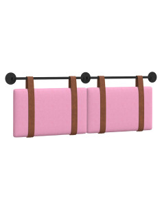 Testata appesa Tinta unita Rosa 140 x 40 cm Legno multistrato 2