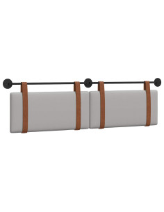 Testata appesa Grigio Nuvola 180 x 40 cm Legno multistrato 2