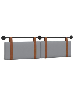Testata appesa Grigio chiaro 180 x 40 cm Legno multistrato 2
