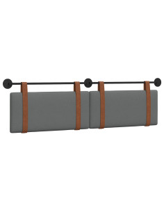Testata appesa Grigio scuro 180 x 40 cm Legno multistrato 2