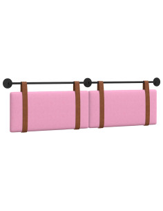 Testata appesa Tinta unita Rosa 180 x 40 cm Legno multistrato 2