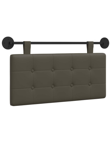 Testata appesa Grigio 100 x 55 x 5 cm Pelle Sintetica