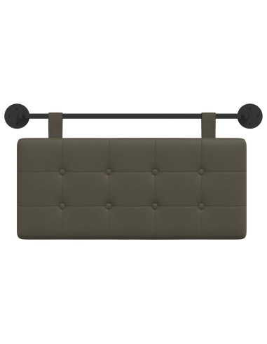 Testata appesa Grigio 100 x 55 x 5 cm Pelle Sintetica