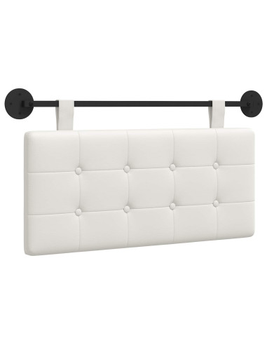Testata appesa Bianco 100 x 55 x 5 cm Pelle Sintetica