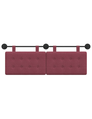 Testata appesa Montaggio a parete Rosso Vino 130 x 55 x 5 cm