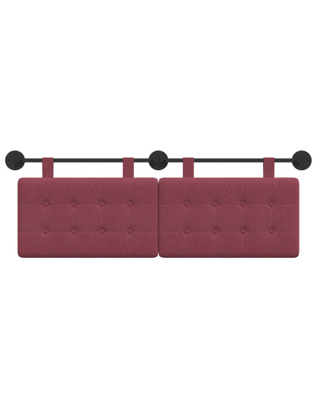 Testata appesa Montaggio a parete Rosso Vino 130 x 55 x 5 cm