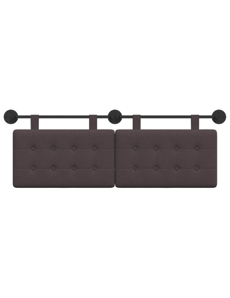 Testata appesa Montaggio a parete Marrone Scuro 130 x 55 x 5 cm