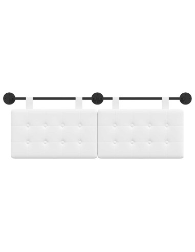 Testata appesa Montaggio a parete Bianco 130 x 55 x 5 cm