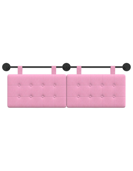 Testata appesa Montaggio a parete Rosa 130 x 55 x 5 cm