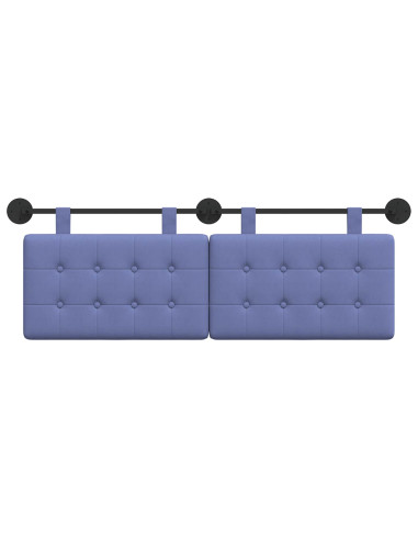 Testata appesa Montaggio a parete Blu jeans 130 x 55 x 5 cm