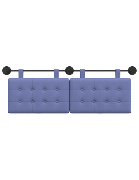Testata appesa Montaggio a parete Blu jeans 130 x 55 x 5 cm