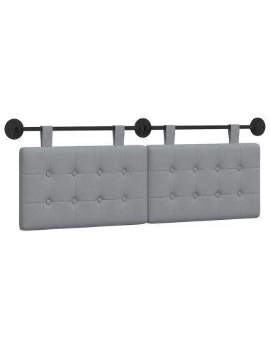 Testata appesa Montaggio a parete Grigio chiaro 150 x 55 x 5 cm