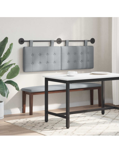 Testata appesa Montaggio a parete Grigio chiaro 150 x 55 x 5 cm