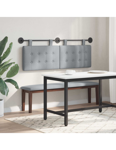 Testata appesa Montaggio a parete Grigio chiaro 150 x 55 x 5 cm