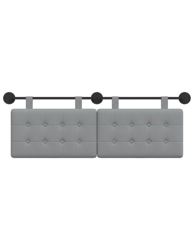 Testata appesa Montaggio a parete Grigio chiaro 150 x 55 x 5 cm