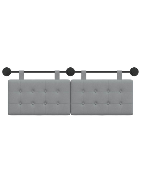 Testata appesa Montaggio a parete Grigio chiaro 150 x 55 x 5 cm