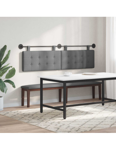 Testata appesa Grigio scuro 170 x 55 x 5 cm Tessuto