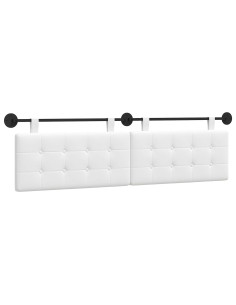 Testata appesa Bianco 190 x 55 x 5 cm Tessuto 2