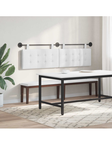 Testata appesa Bianco 190 x 55 x 5 cm Tessuto