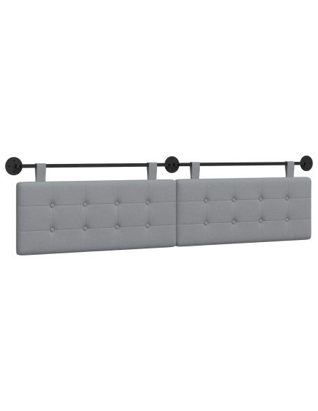 Testata appesa Montaggio a parete Grigio chiaro 210 x 55 x 5 cm