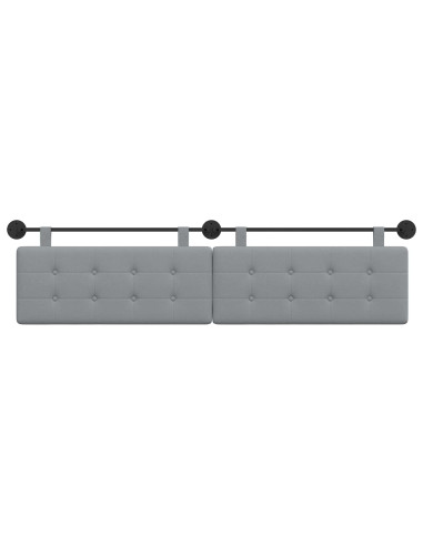 Testata appesa Montaggio a parete Grigio chiaro 210 x 55 x 5 cm