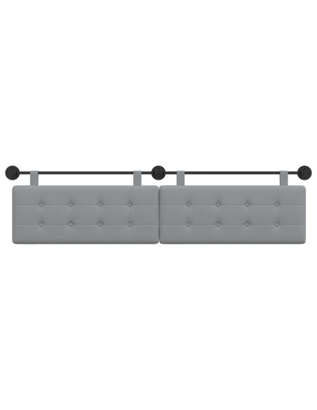 Testata appesa Montaggio a parete Grigio chiaro 210 x 55 x 5 cm