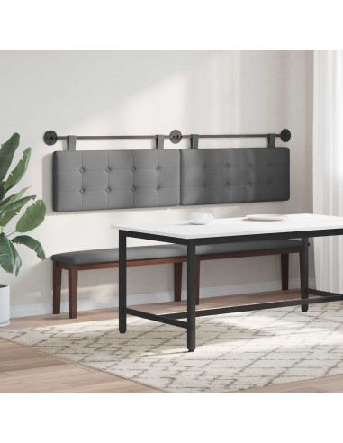 Testata appesa Montaggio a parete Grigio scuro 210 x 55 x 5 cm